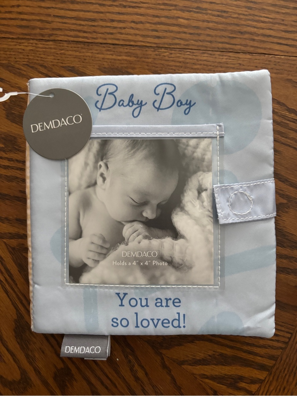 DEMDACO "You Are So Loved" Soft Fabric Baby Boy Photo Book